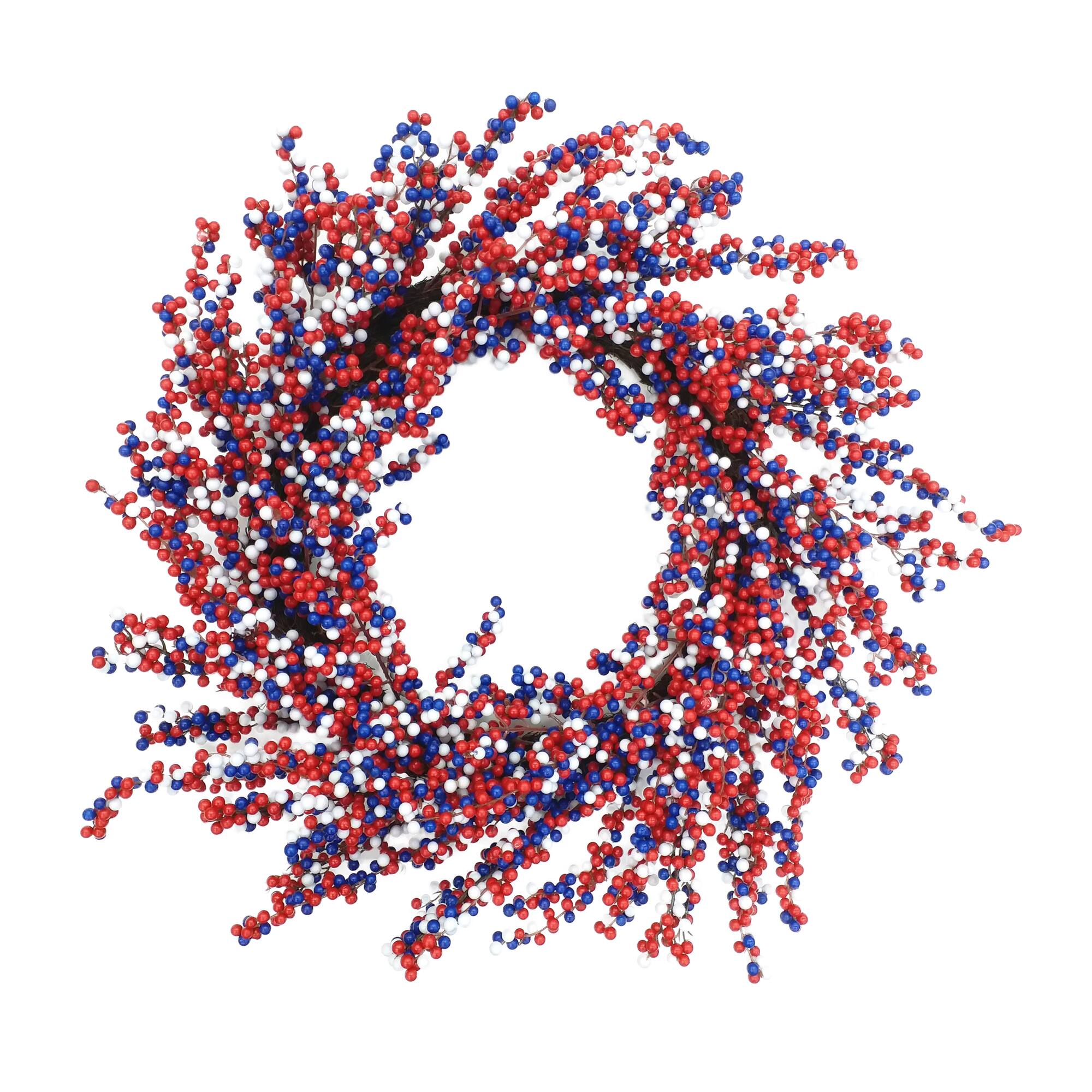 Red, White & Blue 24" Berry Wreath by Celebrate It®
